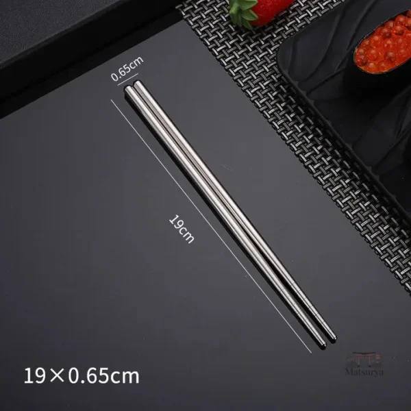 Baguettes en inox, parfaites pour la cuisine japonaise