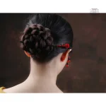 Épingle à cheveux unique en bois japonais
