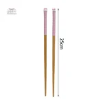 Baguette Japonaise avec motif de petit lapin rose