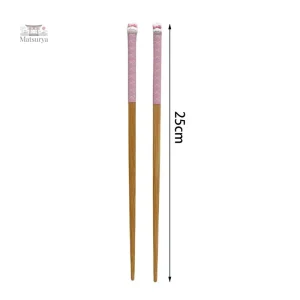 Baguette Japonaise avec motif de petit lapin rose