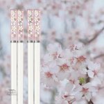 Baguette en bois avec design floral