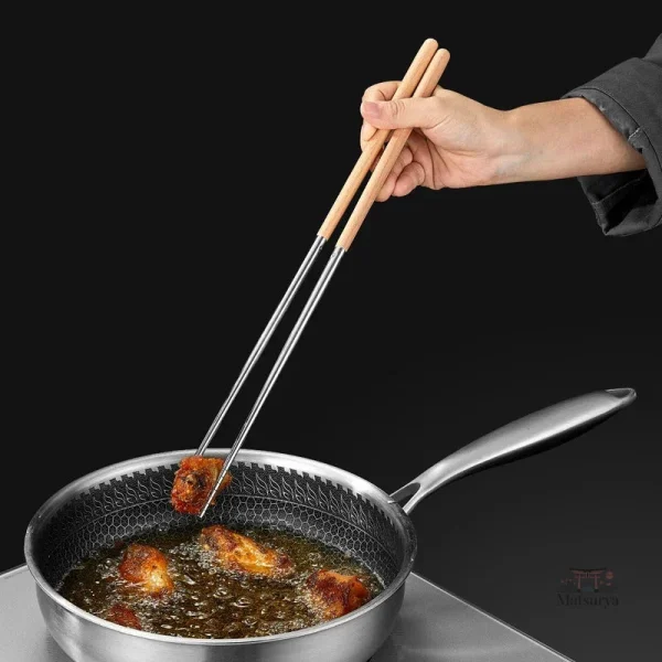 Baguettes en inox pour une expérience culinaire japonaise