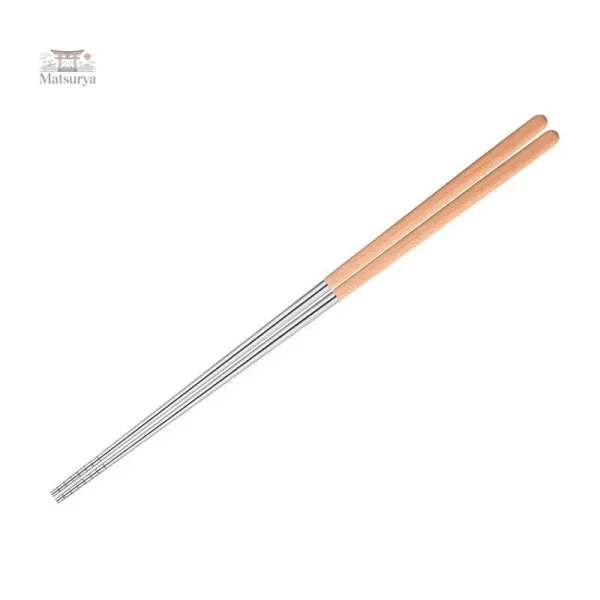 Set de baguettes inox pour repas asiatiques raffinés