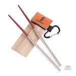 Baguettes en bois d'acajou pour sushi