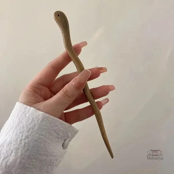 Épingle à cheveux en bois design japonais