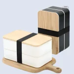 Bento box japonaise élégante pour repas équilibrés