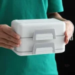 Boîte Bento design épuré pour repas équilibrés