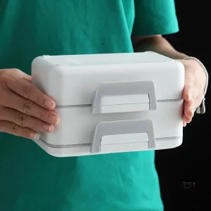 Boîte Bento design épuré pour repas équilibrés