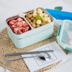 Boîte Bento Kawaii colorée pour repas ludiques