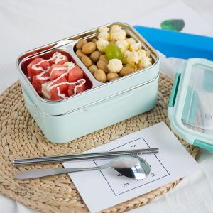 Boîte Bento Kawaii colorée pour repas ludiques