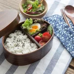 Boite à bento en bois design élégant et pratique