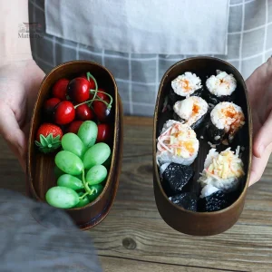 Lunch box en bois, idéale pour le déjeuner au bureau