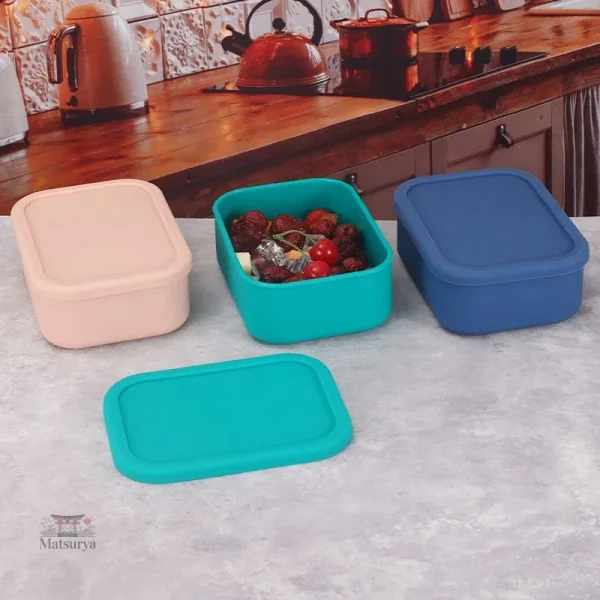 Bento en Silicone pratique pour le repas