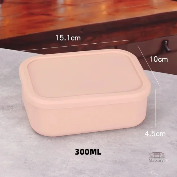 Boîte à Bento colorée en silicone durable