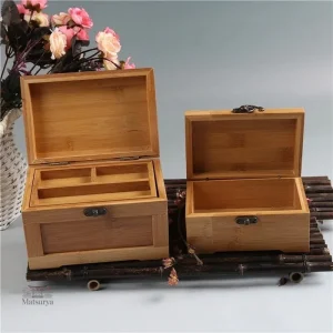 Boîte à bijoux en bambou japonais élégante