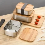 Bento en acier inoxydable pour repas équilibrés