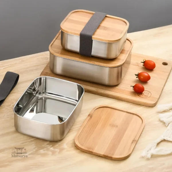 Bento en acier inoxydable pour repas équilibrés