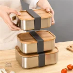 Boîte bento durable et pratique en acier inoxydable