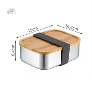 Lunch box bento en acier inoxydable, design moderne
