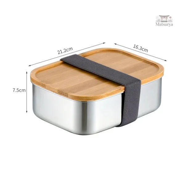 Boîte à déjeuner bento en inox, idéale pour les repas