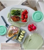 Boîte en verre pour déjeuner, pratique et design