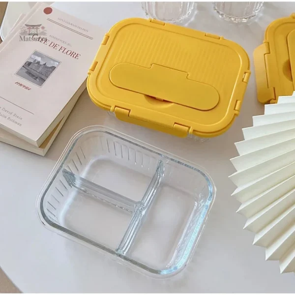 Conteneur alimentaire en verre pour repas à emporter