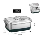 Boîte Bento inox pour repas équilibrés