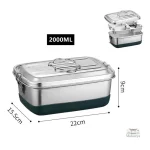 Lunch box en acier pour le travail