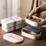 Boîte Bento japonaise pour repas équilibrés à emporter