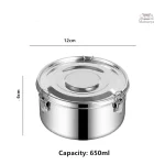 Contenant alimentaire en acier, style bento pratique