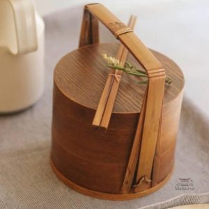 Boîte à lunch en bois au design japonais