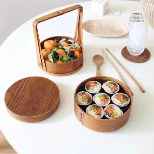 Accessoire de repas en bois inspiré du Japon