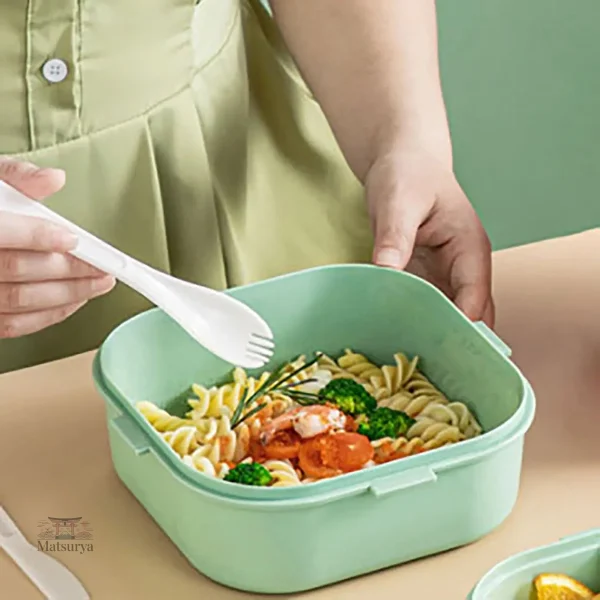 Boîte à lunch bento avec deux compartiments
