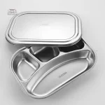 Boîte Bento en acier inoxydable, solution repas écolo