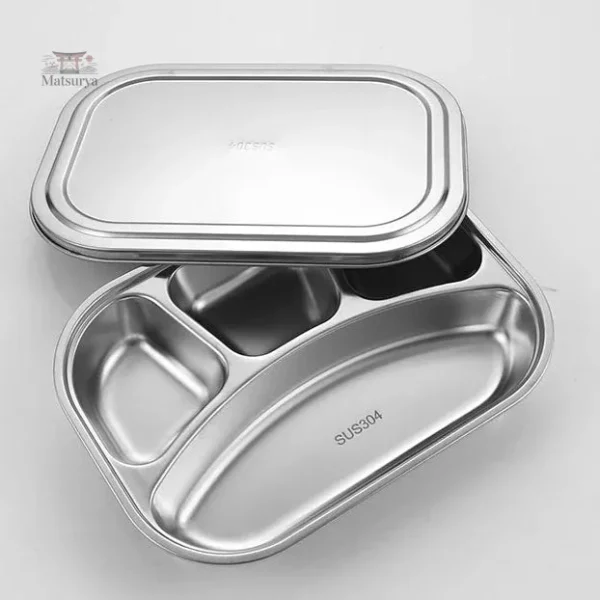 Boîte Bento en acier inoxydable, solution repas écolo