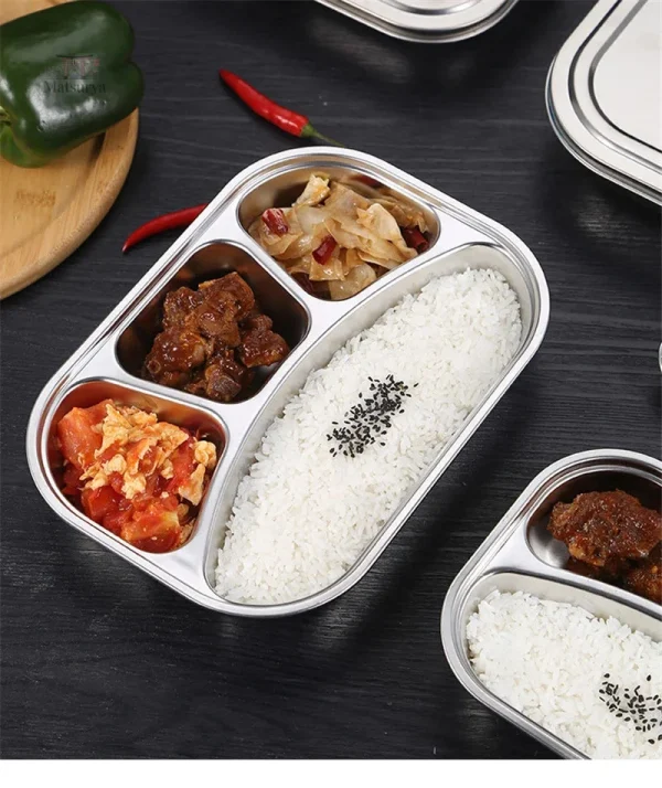 Boîte de repas Bento en acier inoxydable