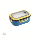 Lunch box colorée avec couverts pour repas à emporter