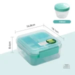 Boite à repas avec poignée pour un transport simplifié