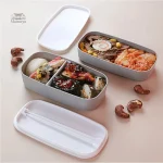 Rangement repas modulable en deux sections