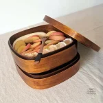 Boîte Bento Bois Double Couche