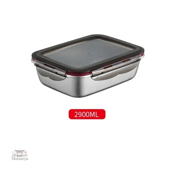Contenant alimentaire en inox, parfait pour un pique-nique