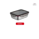 Bento en inox avec compartiments pour un repas équilibré