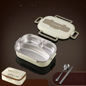 Boite Bento design minimaliste, idéale pour le lunch au bureau