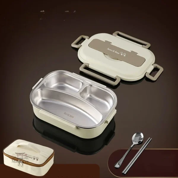 Boite Bento design minimaliste, idéale pour le lunch au bureau