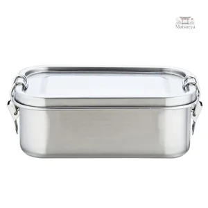 Boite inox pratique pour lunchs, pique-niques et repas à emporter