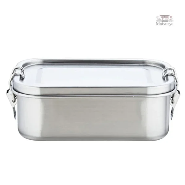 Boite inox pratique pour lunchs, pique-niques et repas à emporter