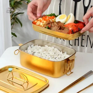 Bento Inox coloré pour repas nomades