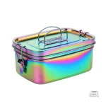 Bento en acier inoxydable aux couleurs vives