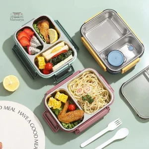 Boite bento isotherme avec compartiments pratiques