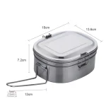 Variations de Boîte Bento en métal pour le déjeuner pratique